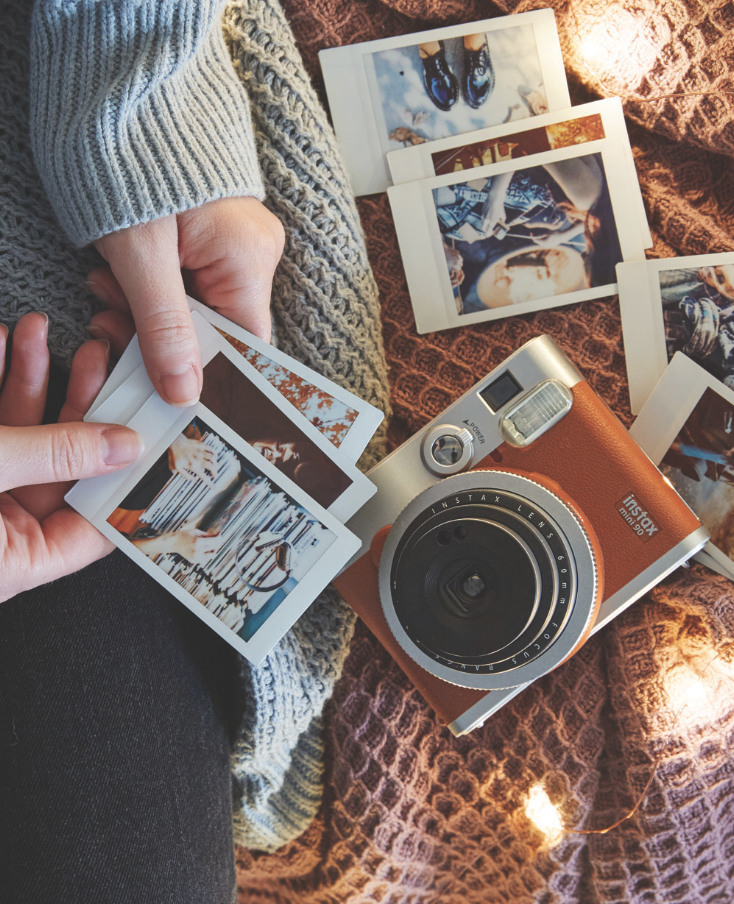 Scattered Polaroid Photos
