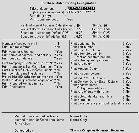 Printing in Tally ERP 9 PartA Tally Simplified