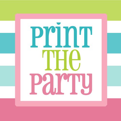 Hanging Off The Wire: Print The Party - Personalized Kids Plate