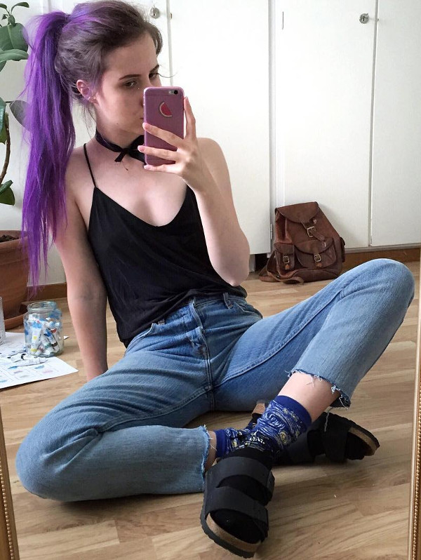 Purple hair goals Purple hair goals