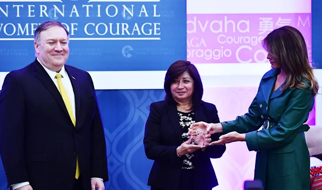 Fiscal peruana Flor de María Vega recibió el premio 'Mujeres de coraje' 