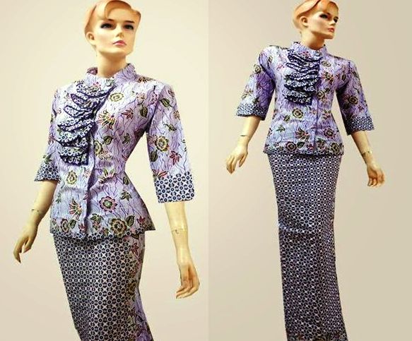 Model Baju Batik Pramugari Terbaru Modern Model Baju Batik Pramugari Terbaru Modern