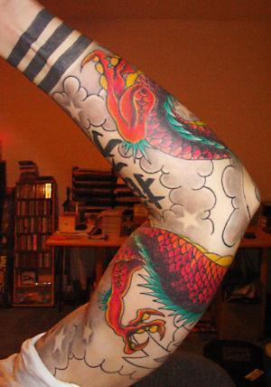 tattoo sleave. Chinese Sleeve Dragon Tattoo