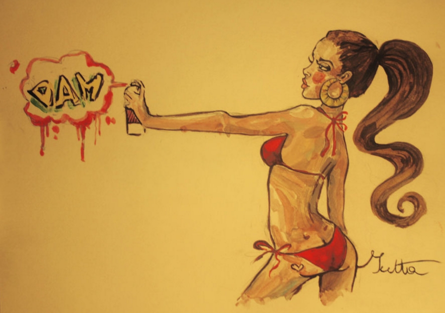 Kumpulan Gambar Tato Grafiti Wanita Keren