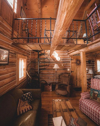 cozy cabin winter