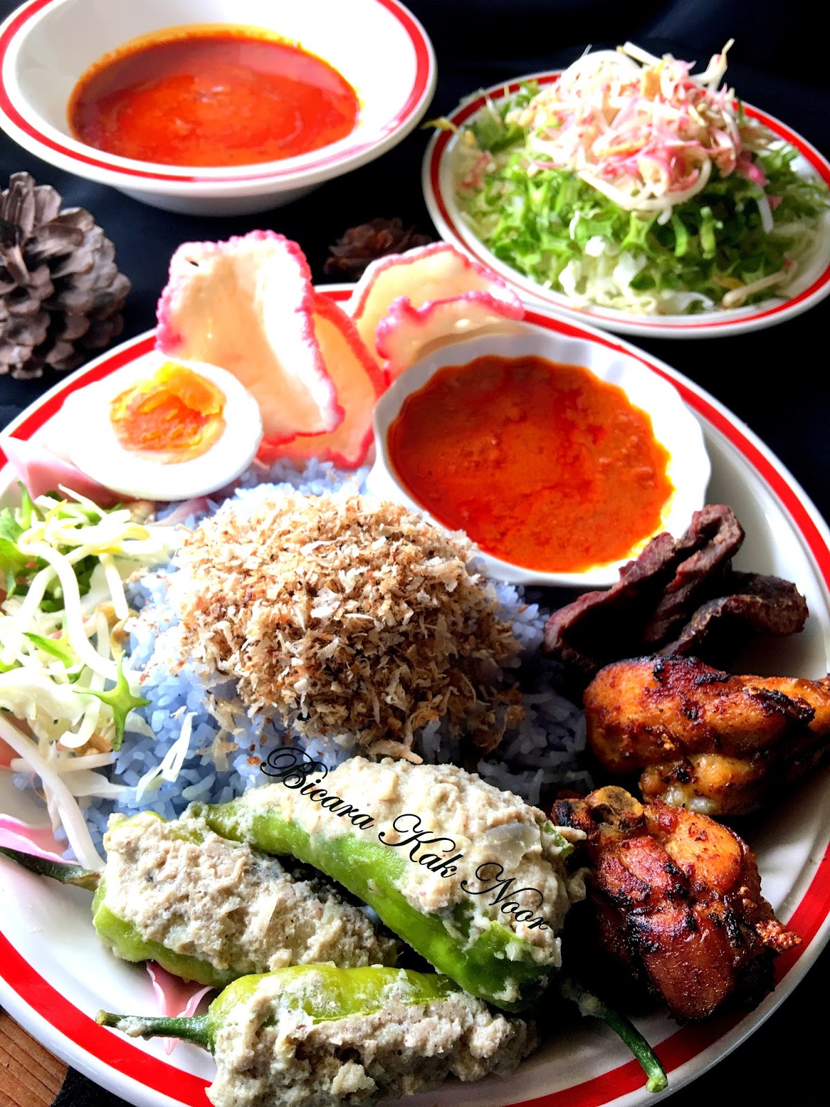  Nasi Kerabu Kelantan  Ku Dapur Kak Noor