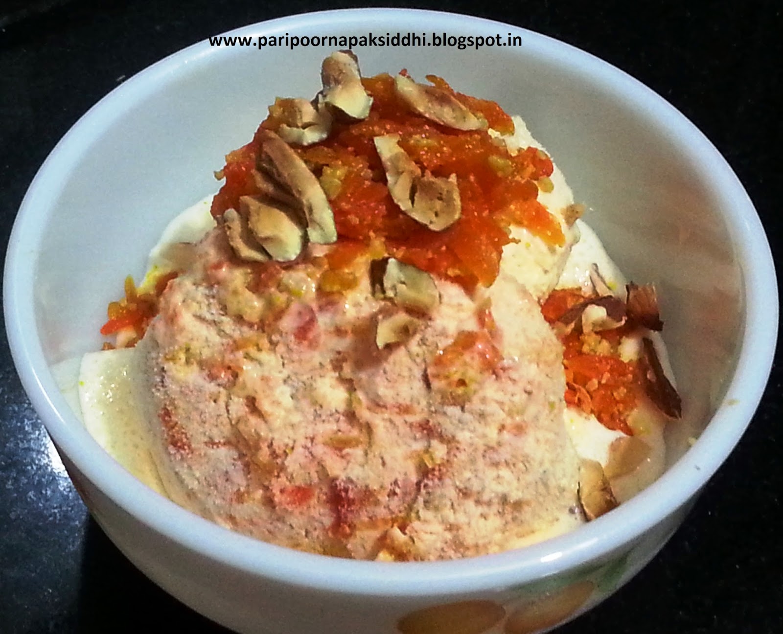 Paripoorna Paksiddhi GAJAR HALWA ICE CREAM