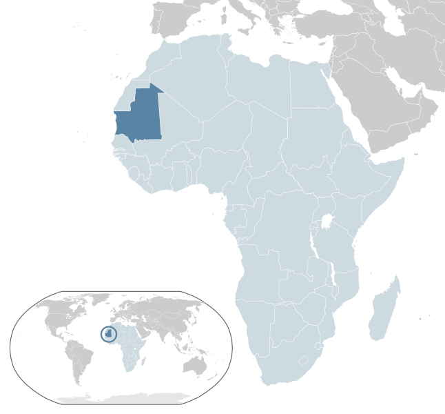 Letak negara Mauritania