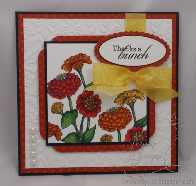 One of the latest releases from Flourishes was this beautiful Zinnias  title=