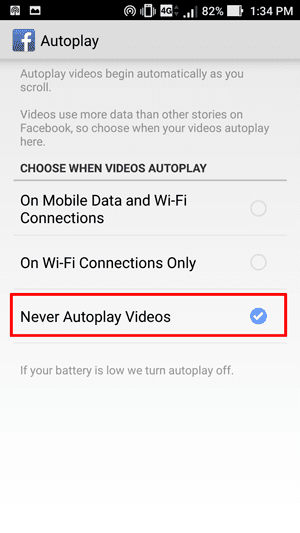 Cara Terbaru Mematikan Autoplay Facebook