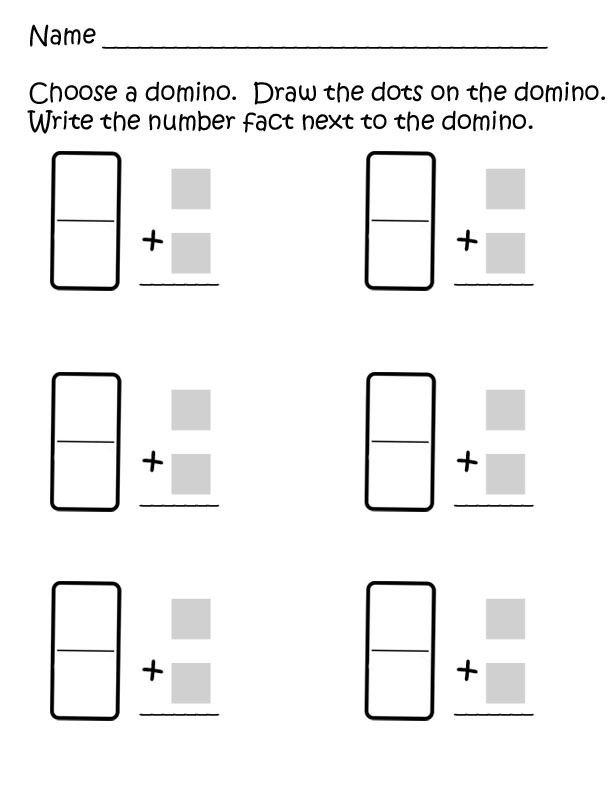 Teacher turned mommy... not as easy as it sounds!: Domino Addition
