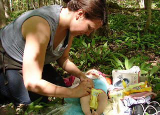 Image: Diaper changing on the trail, by Jon Hayes on Flickr