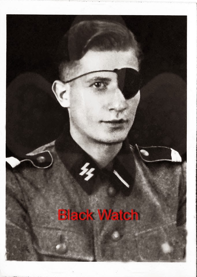 NAZI JERMAN Foto Tokoh Third Reich Yang Memakai Augenklappe (Penutup Mata)