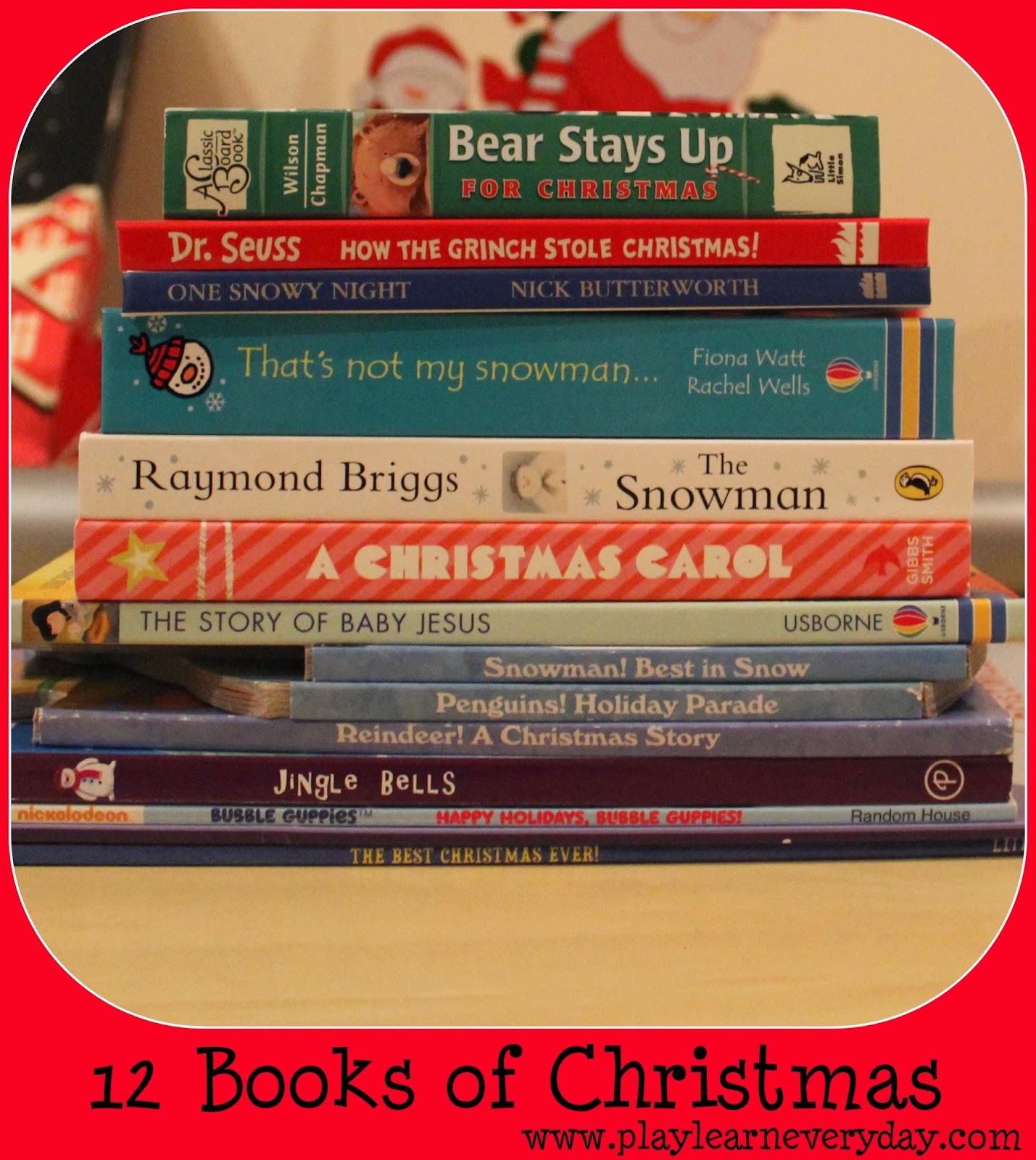 12 Books of Christmas Play and Learn Every Day