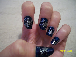 monster bundle nail obsessions plate navy call stars night silver background
