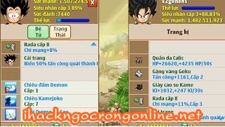 Thủ thuật bán đồ ngọc rồng online nhận được 3 triệu vàng