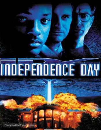 Poster Of Independence Day 1996 Dual Audio 450MB BRRip 480p - EXTENDED Free Download Watch Online Worldfree4u