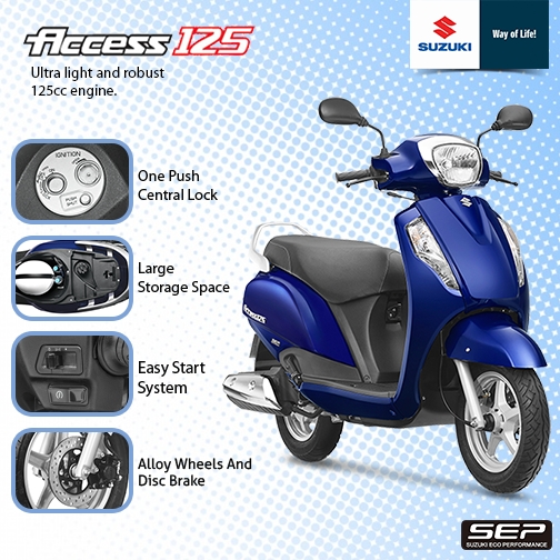 suzuki access 125 price 2018