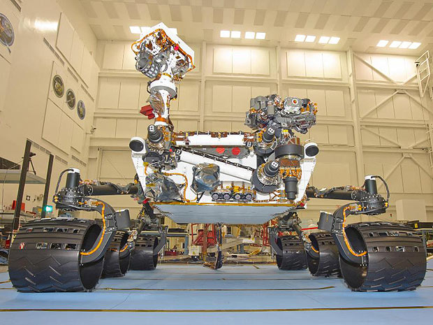 Sonda ou robô Curiosity em Marte ou Mars em inglês