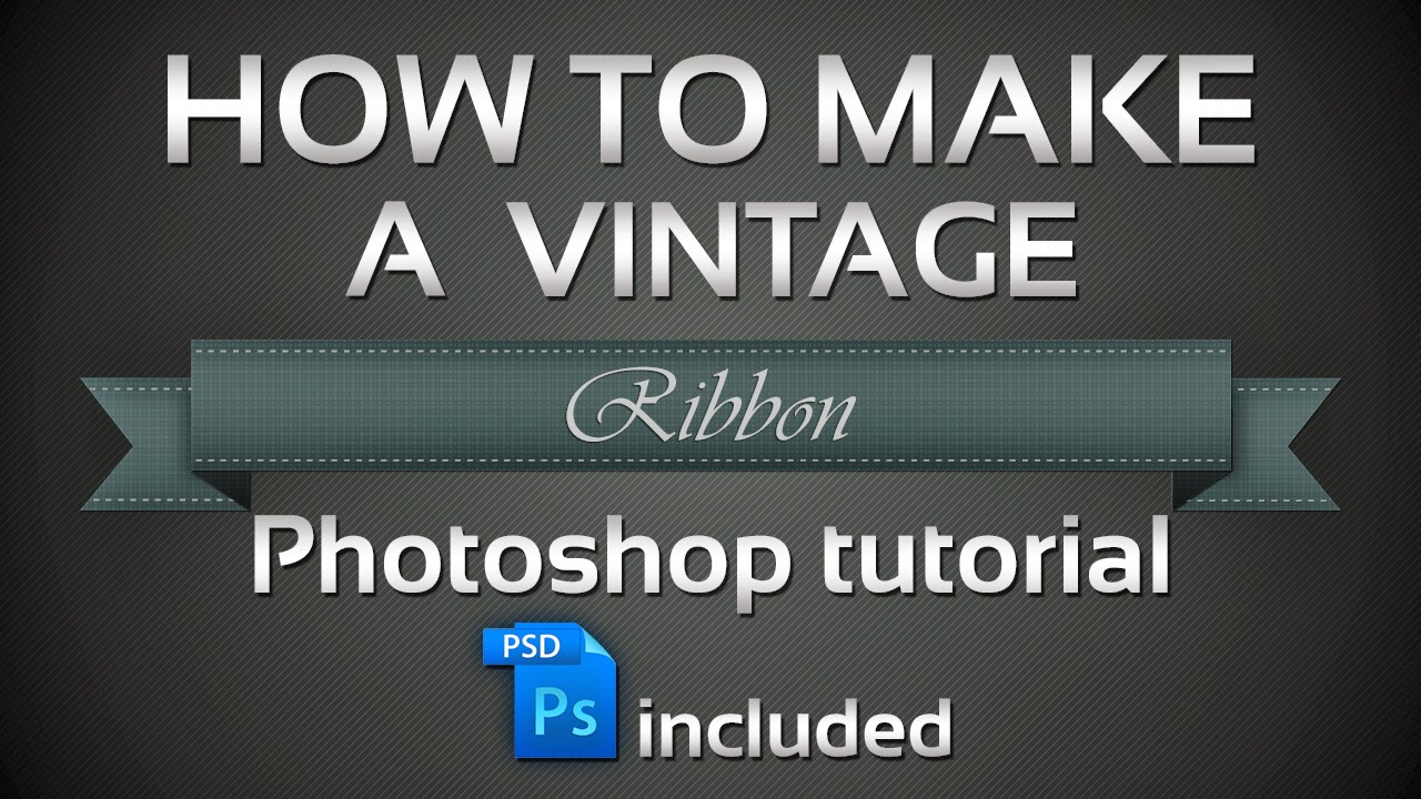 How to Create a vintage Ribbon in Adobe cs6 dR Design Resources