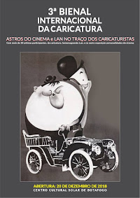 3ª BIENAL INTERNACIONAL DA CARICATURA- expo Astros do Cinema- Centro Cult. Solar Botafogo- RJ (2018)