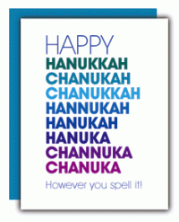 The Hanukkah Spelling Confusion