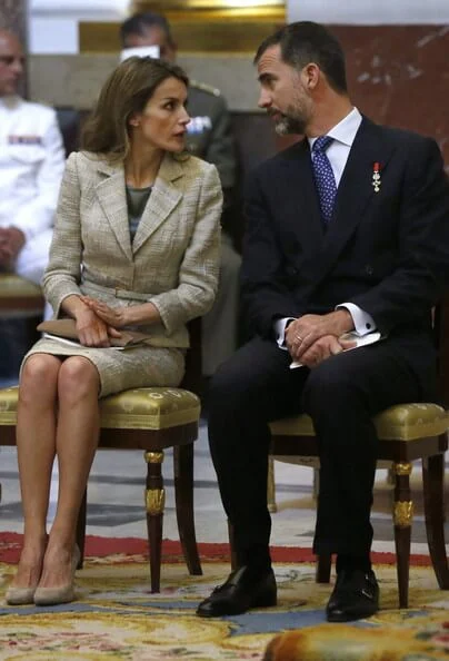 Crown Princess Letizia, Crown Prince Felipe, Queen Sofia, King Juan Carlos at the Mass commemorating the centenary