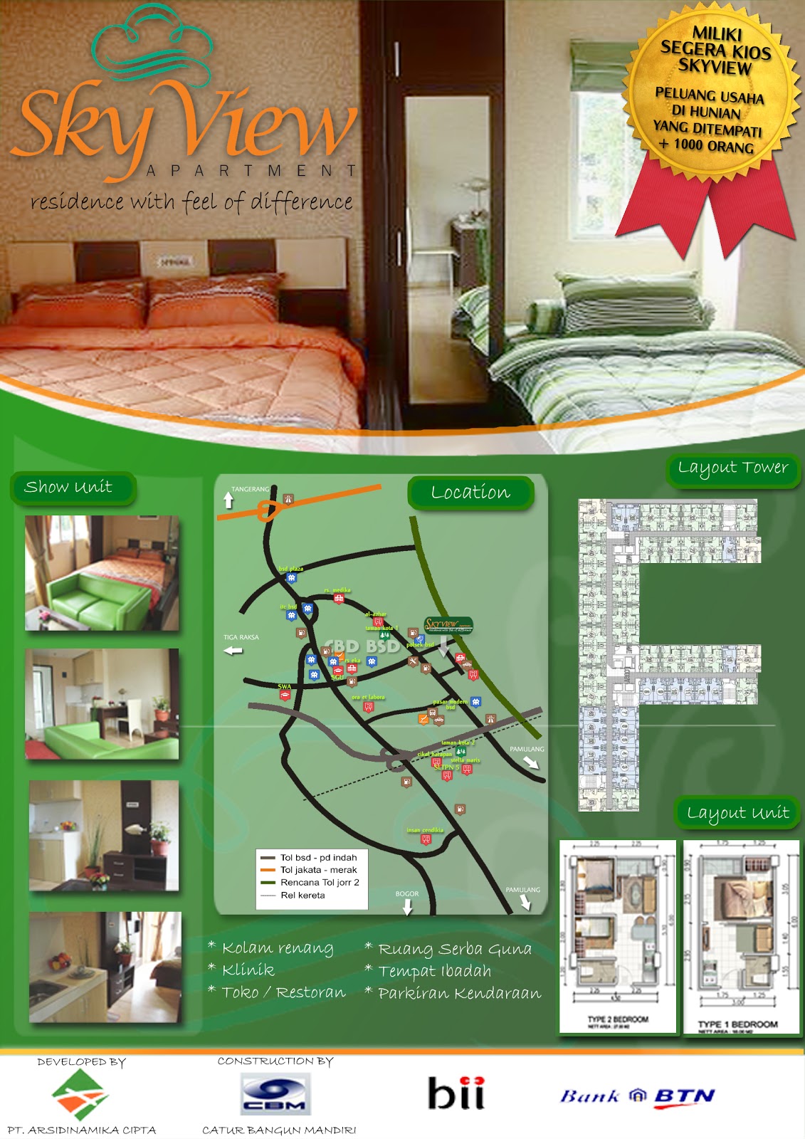 Sky View Apartment Serpong