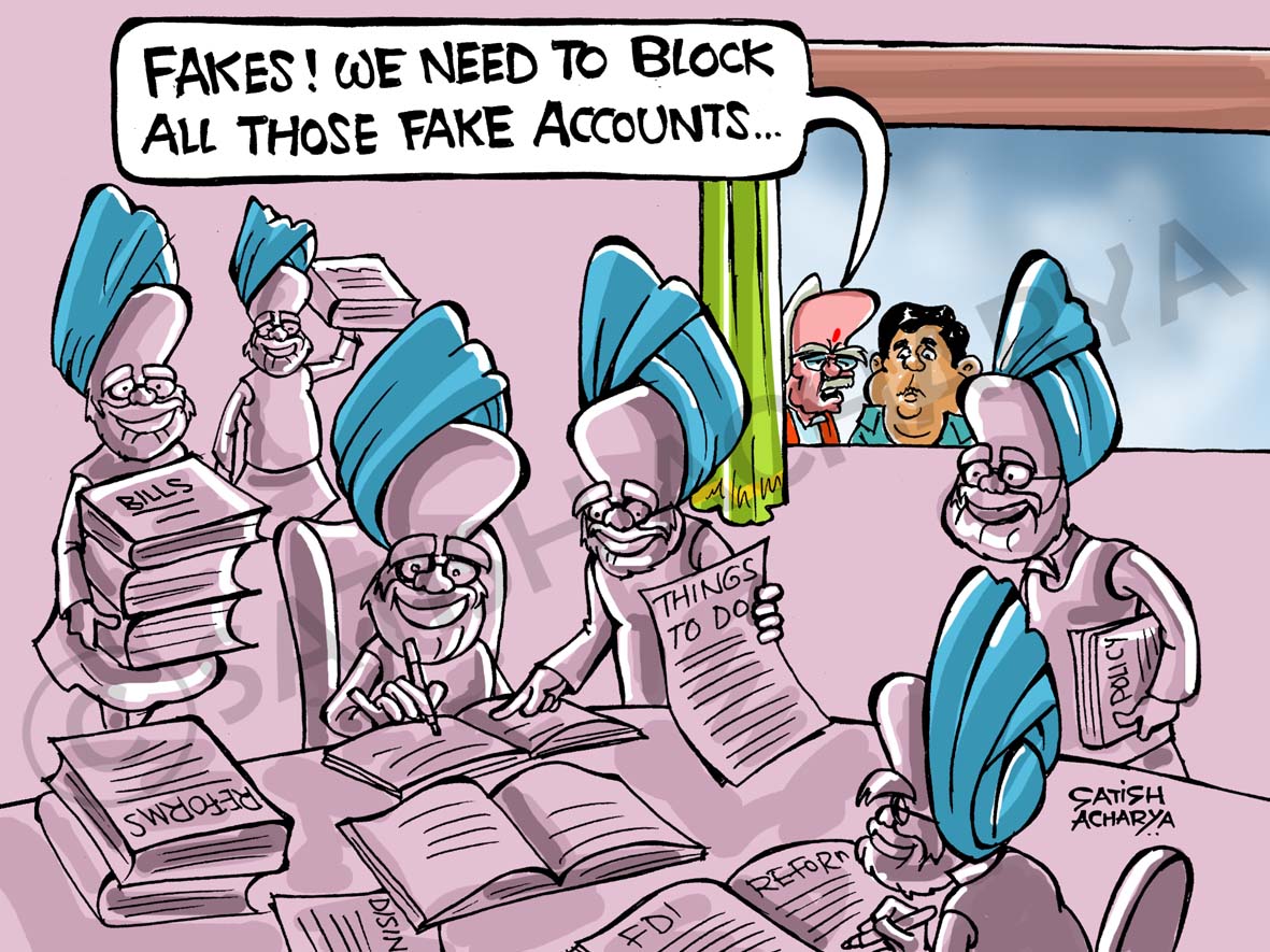 World Of An Indian Cartoonist Will The Real Mms, Please -9651