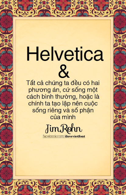 [Sans-serif] Helvetica Việt hóa