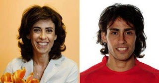 Sósias hilários dos boleiros, fazemos uma boa seleção... E o chileno Valdivia? É a cara da atriz Fernanda Torres.