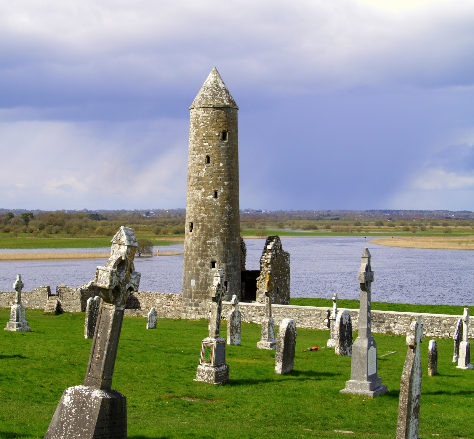 Historic Sites of Ireland Clonmacnoise Round Towers