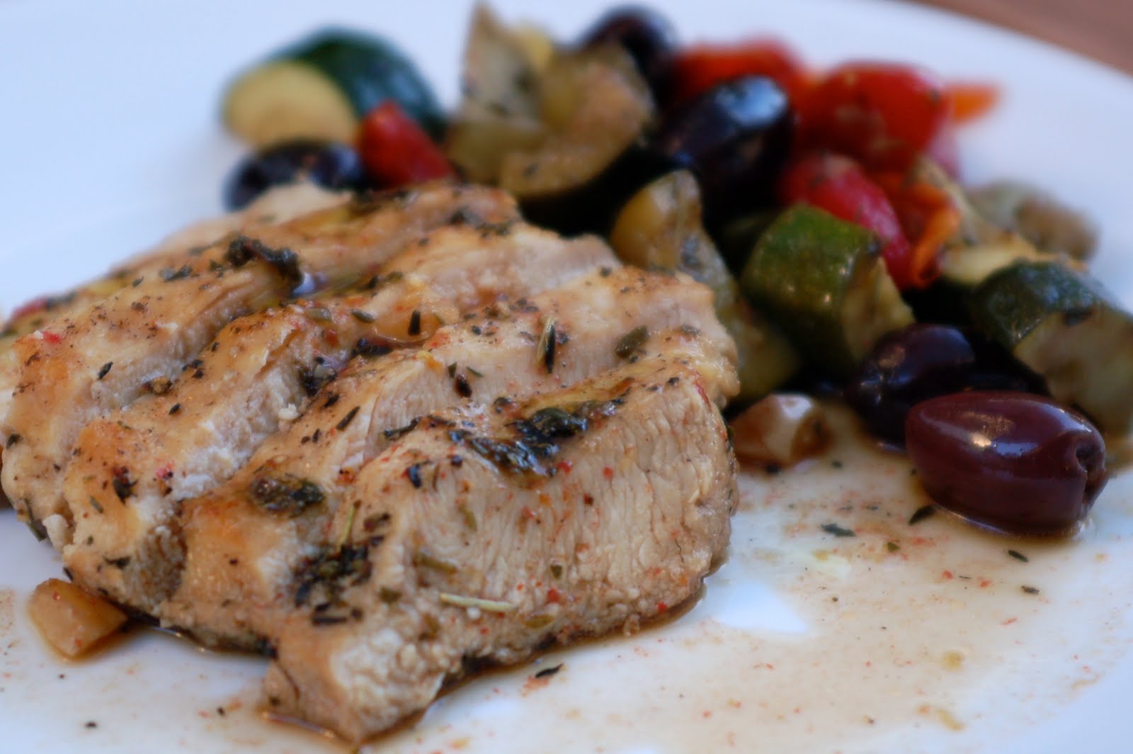 Simply Fit Mama Oven Roasted Greek Chicken Breast Roasted Greek Veggies