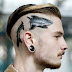 Shark tattoo on head