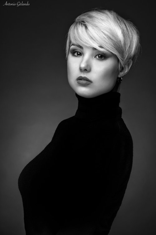 Antonio Girlando 500px arte fotografia mulheres modelos italiana sensual fashion Giorgia Soleri preto e branco beleza