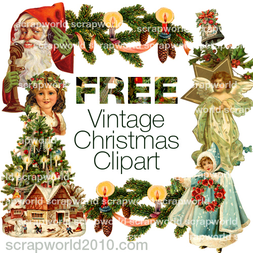 vintage christmas clip art free download - photo #17