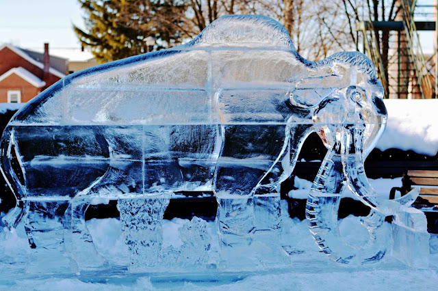 Ice Carving Mammoth 