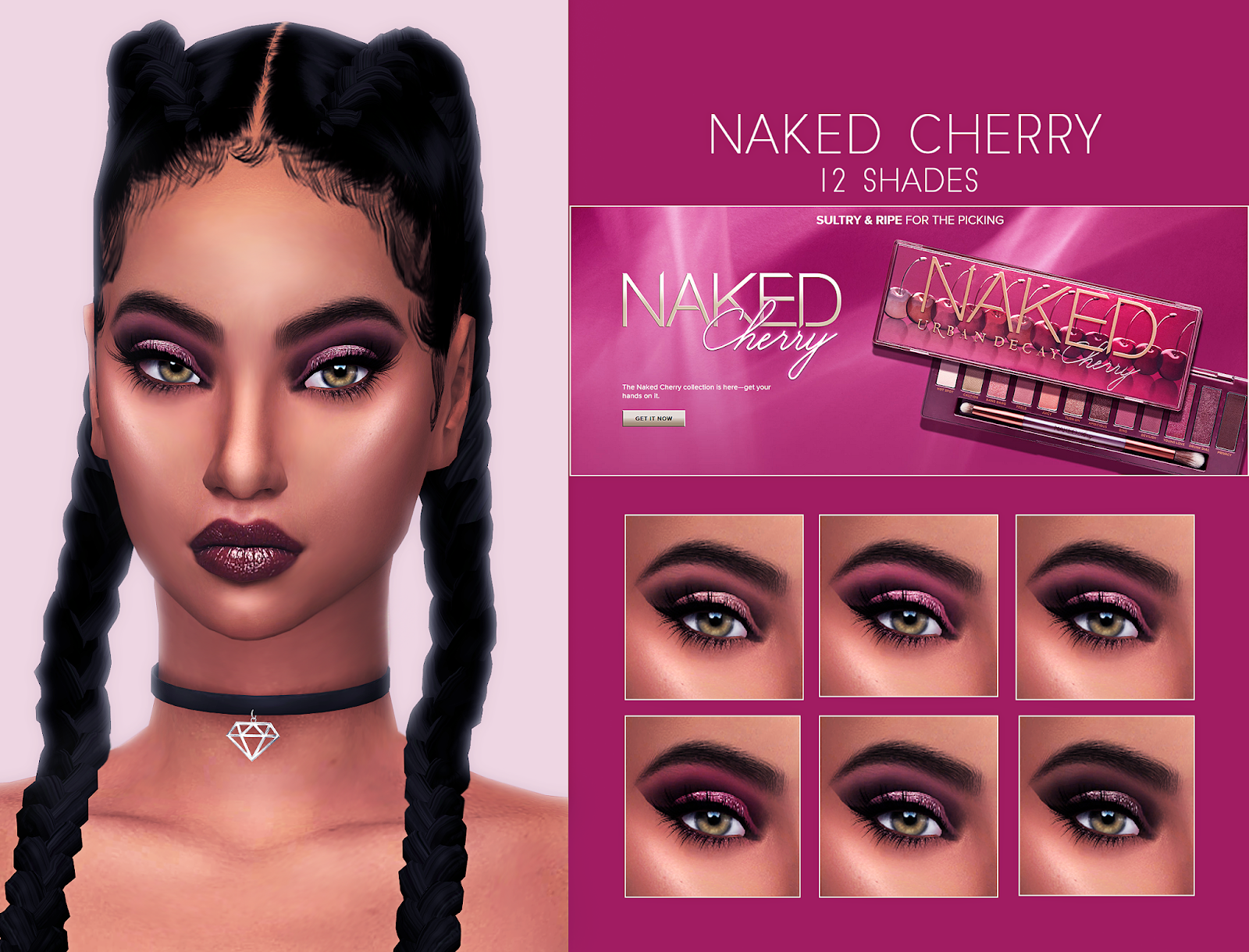 Naked Cherry Palette Frost Sims 4