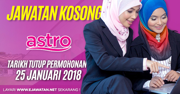 jawatan kosong astro 2018