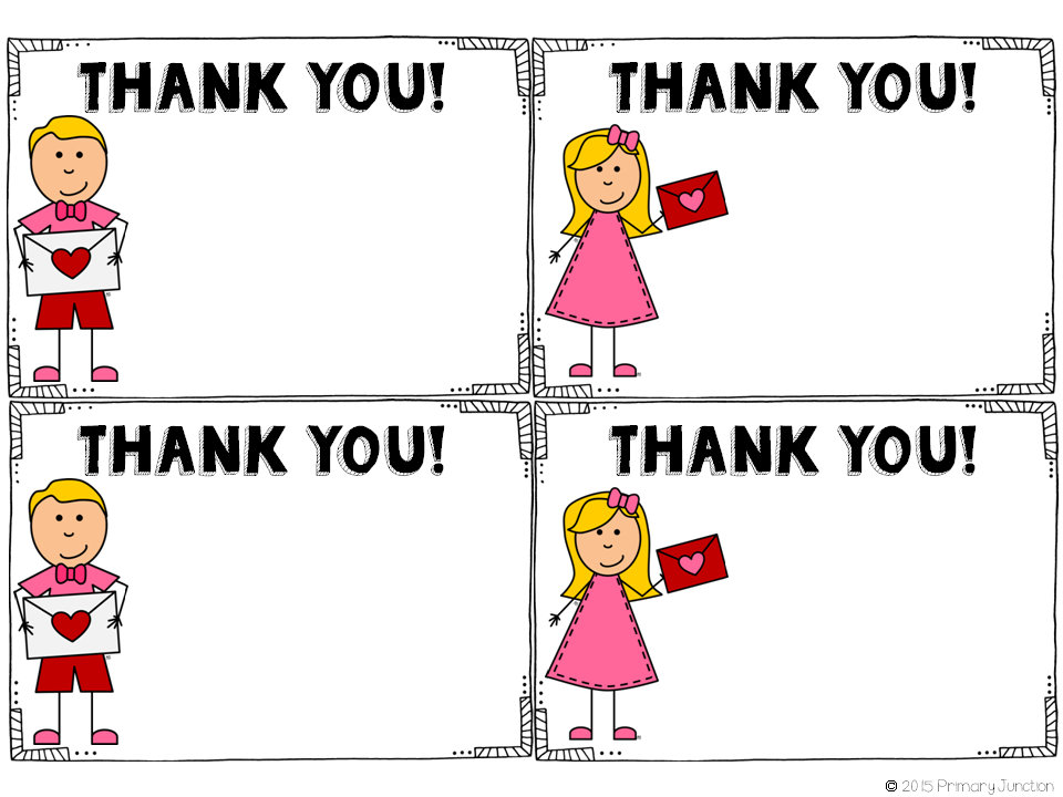 Valentine Thank You Cards Primary Junction