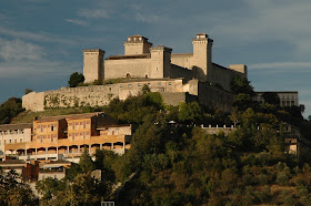 The well-preserved castle at Spoleto