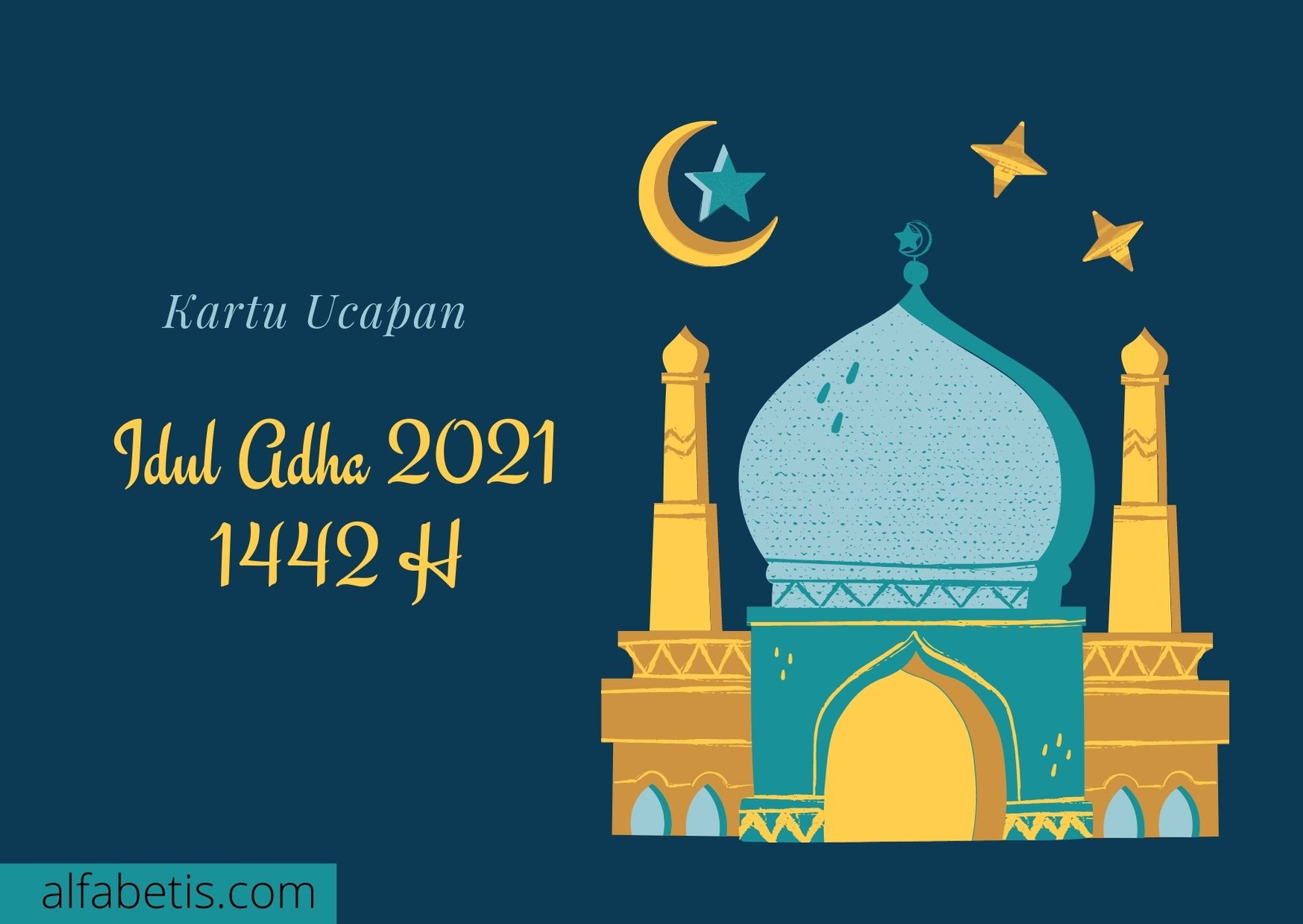 Gambar Kartu Ucapan Selamat  Idul  Adha  2022 1442 H 