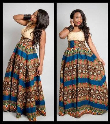 ankara african dresses gown