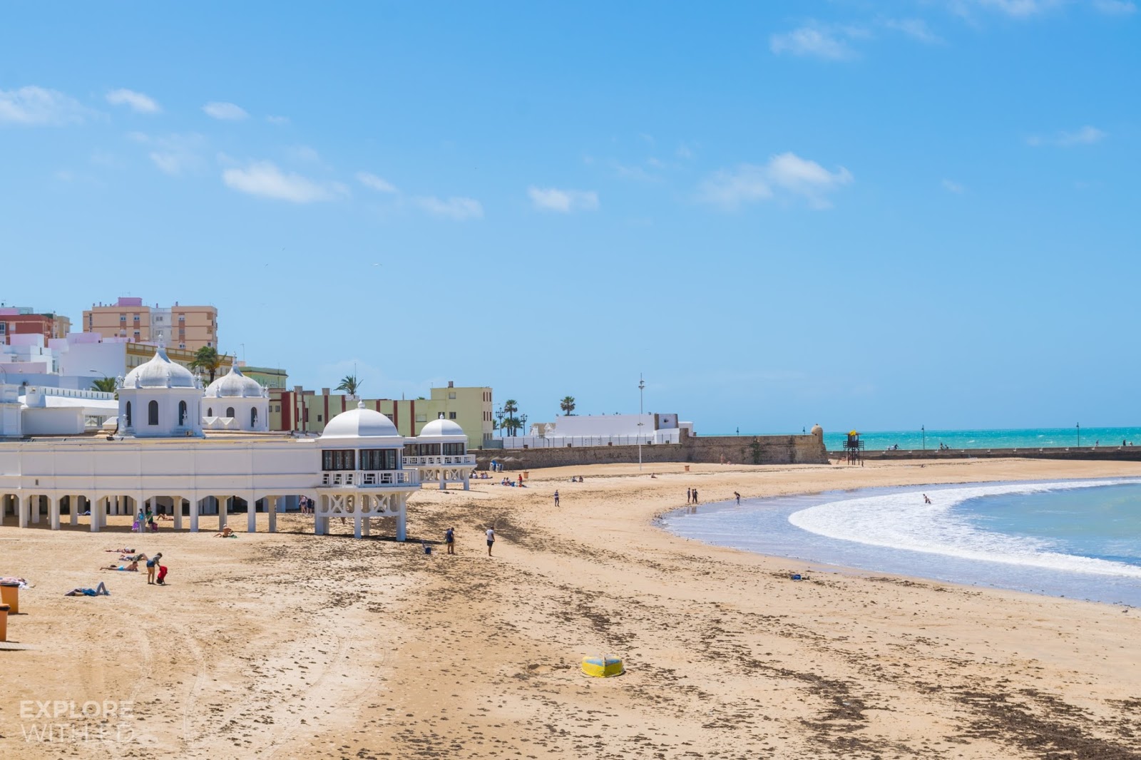 Cadiz Spain La Caleta beach