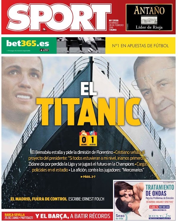 Real Madrid, Sport: "El titanic"
