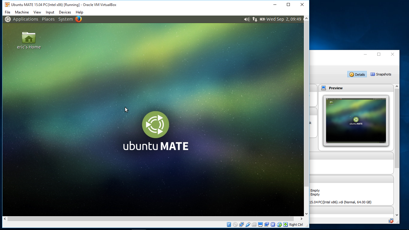 Lounge Speels huilen Android-er: Install Ubuntu MATE 15.04 on Windows 10/VirtualBox