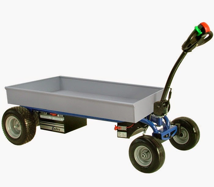 Electric flatbed trolleys Zallys Made in Italy 4 wheeled electric