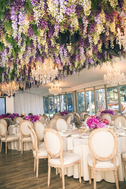 Decoraciones colgantes para bodas - Foto: Pinterest Decoraciones colgantes para bodas - Foto: Pinterest