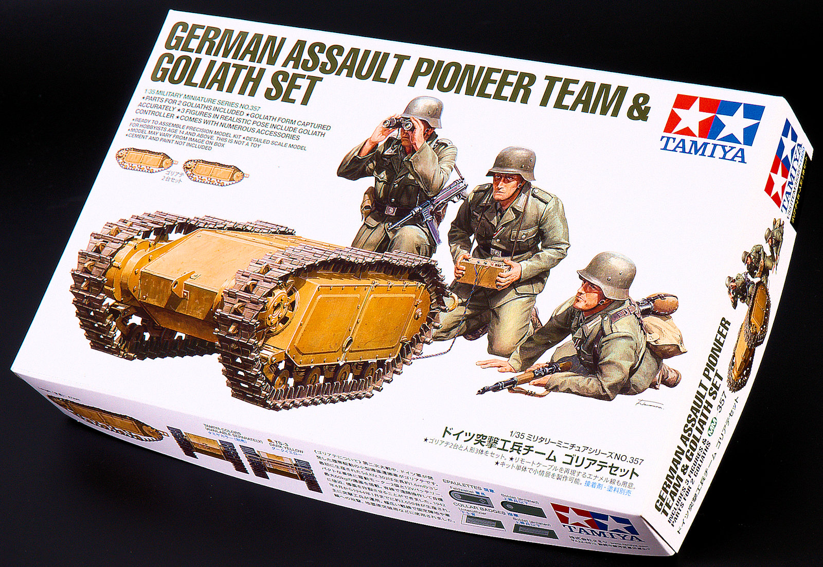 Tamiya 35357 German Assault Pioneer Team & Goliath Set 1/35 Scale Kit 