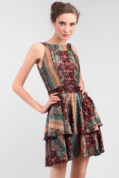 20+ Top Konsep Inspirasi Dress Batik Modern